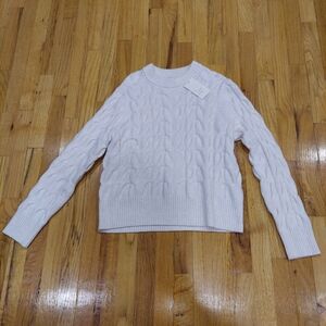 NWT a new day Oatmeak Cable Knit Sweater ( Size: S)